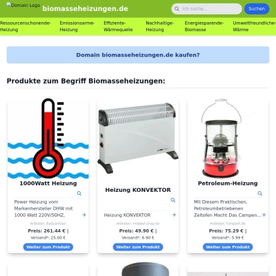 Screenshot biomasseheizungen.de