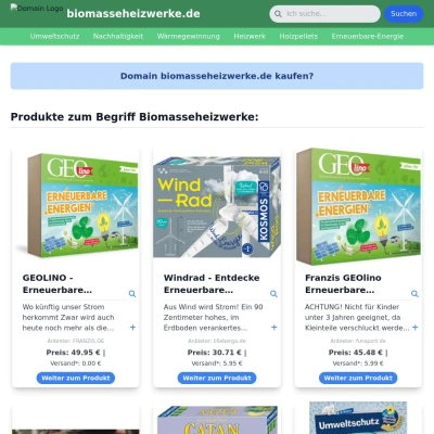 Screenshot biomasseheizwerke.de