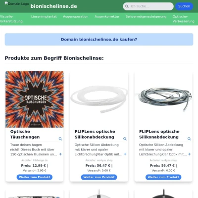 Screenshot bionischelinse.de