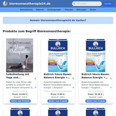 Screenshot bioresonanztherapie24.de