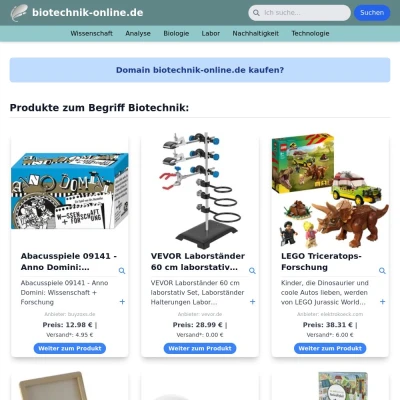 Screenshot biotechnik-online.de