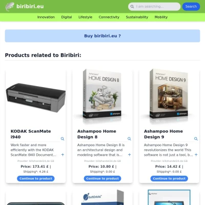 Screenshot biribiri.eu