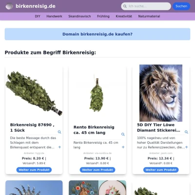 Screenshot birkenreisig.de