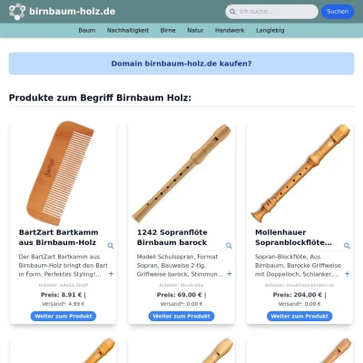 Screenshot birnbaum-holz.de