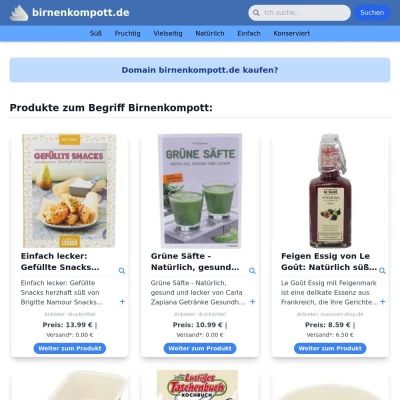 Screenshot birnenkompott.de