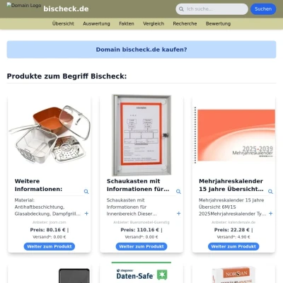 Screenshot bischeck.de