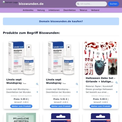 Screenshot bisswunden.de