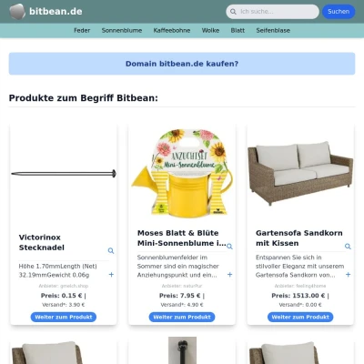 Screenshot bitbean.de