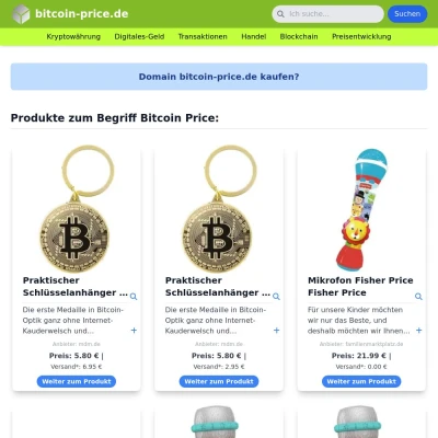 Screenshot bitcoin-price.de