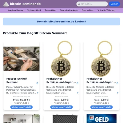 Screenshot bitcoin-seminar.de