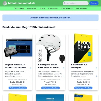 Screenshot bitcoinbankomat.de