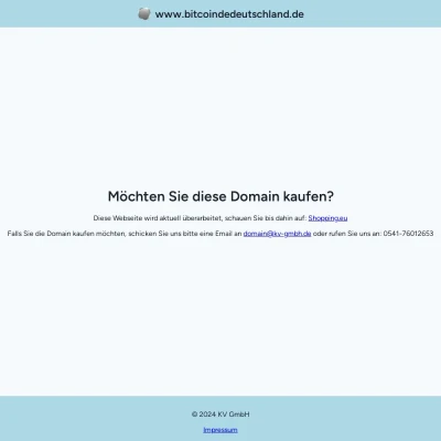 Screenshot bitcoindedeutschland.de