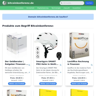 Screenshot bitcoinkonferenz.de