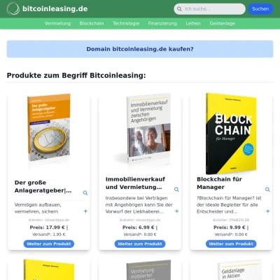 Screenshot bitcoinleasing.de