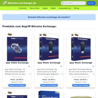 Screenshot bitcoins-exchange.de