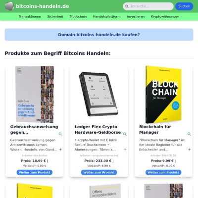 Screenshot bitcoins-handeln.de