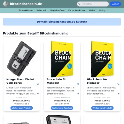 Screenshot bitcoinshandeln.de