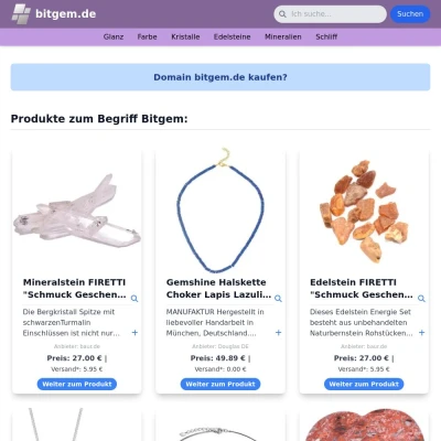 Screenshot bitgem.de