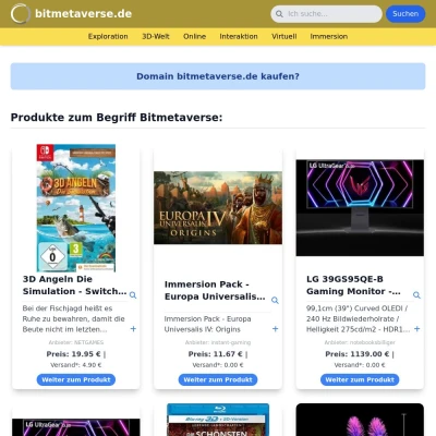 Screenshot bitmetaverse.de