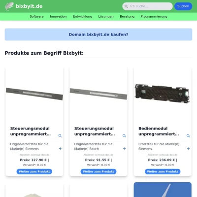 Screenshot bixbyit.de