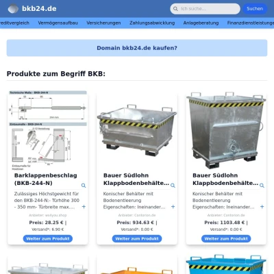 Screenshot bkb24.de