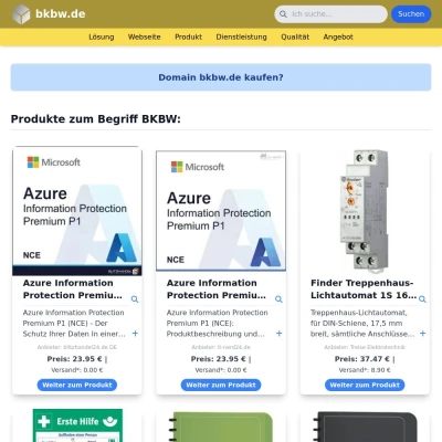 Screenshot bkbw.de