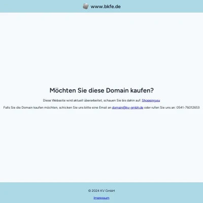 Screenshot bkfe.de