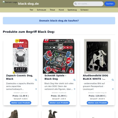 Screenshot black-dog.de