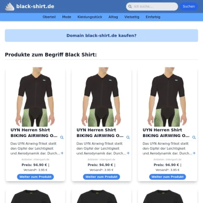 Screenshot black-shirt.de