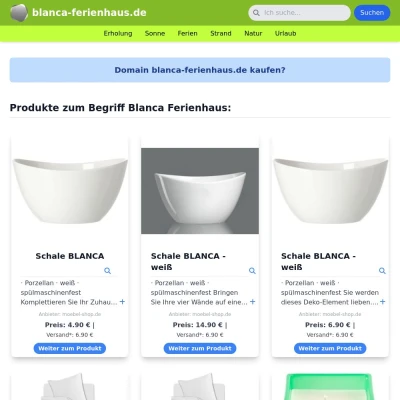 Screenshot blanca-ferienhaus.de