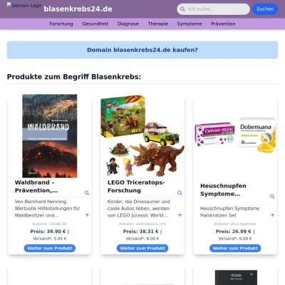 Screenshot blasenkrebs24.de