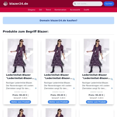 Screenshot blazer24.de