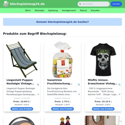 Screenshot blechspielzeug24.de