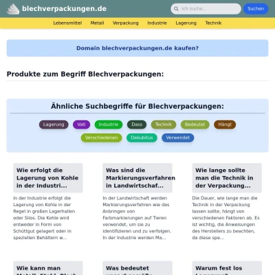 Screenshot blechverpackungen.de