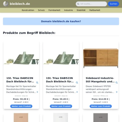 Screenshot bleiblech.de