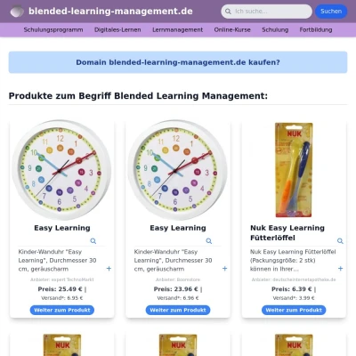 Screenshot blended-learning-management.de