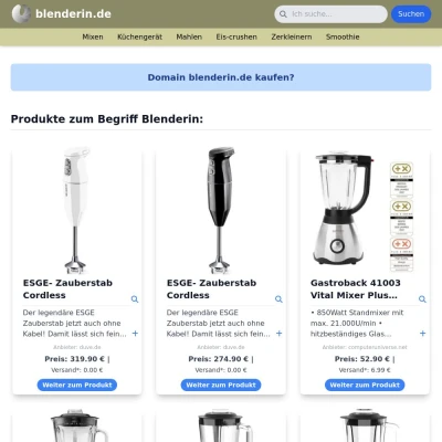 Screenshot blenderin.de