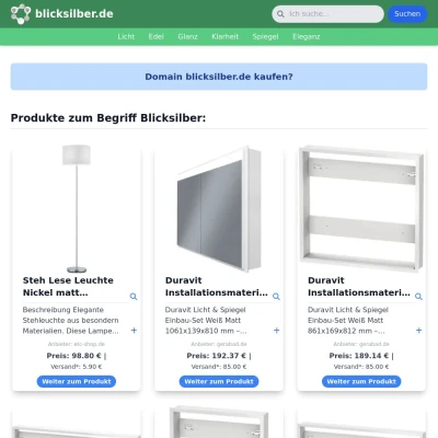 Screenshot blicksilber.de