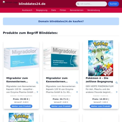 Screenshot blinddates24.de