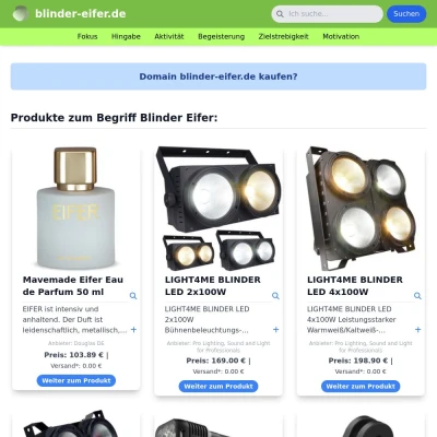 Screenshot blinder-eifer.de