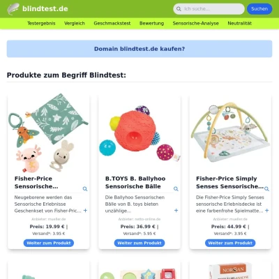 Screenshot blindtest.de
