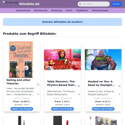 Screenshot blitzdate.de