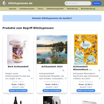 Screenshot blitzhypnosen.de