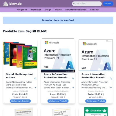 Screenshot blmv.de