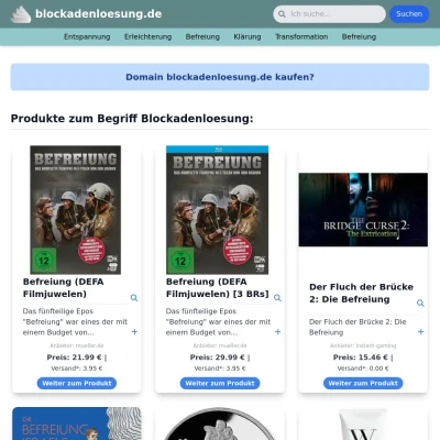 Screenshot blockadenloesung.de