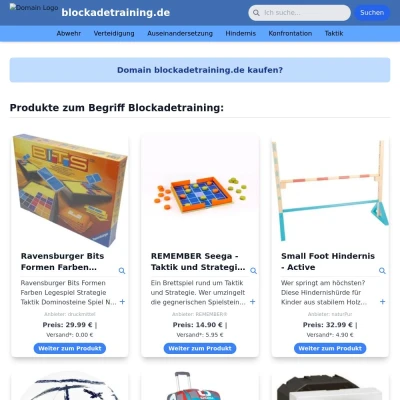 Screenshot blockadetraining.de