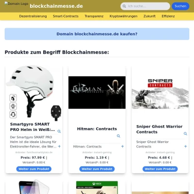 Screenshot blockchainmesse.de