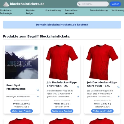 Screenshot blockchaintickets.de