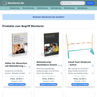 Screenshot blockerei.de