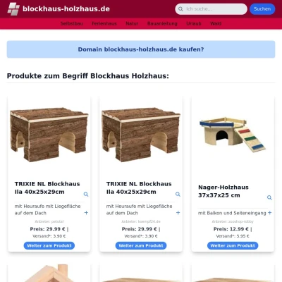 Screenshot blockhaus-holzhaus.de